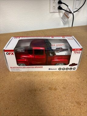 Red Bluetooth LED Lighted Truck Speaker